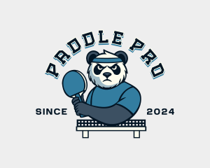 Panda Ping Pong Tournament logo design