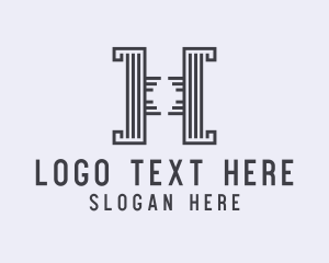 Elegant Pillar Letter H Logo