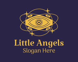 Mystical Eye Planet Logo