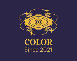 Mystical Eye Planet logo design