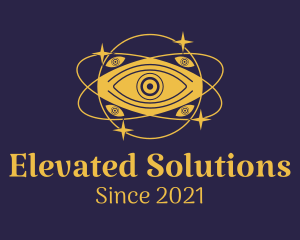 Mystical Eye Planet logo design