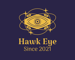 Mystical Eye Planet logo design