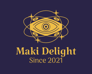 Mystical Eye Planet logo design