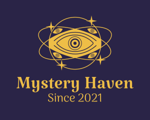 Mystical Eye Planet logo design