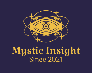 Mystical Eye Planet logo design