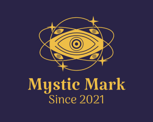 Mystical Eye Planet logo design