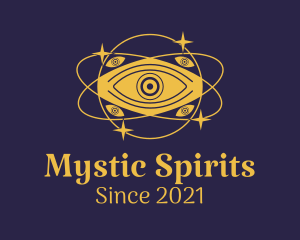 Mystical Eye Planet logo design