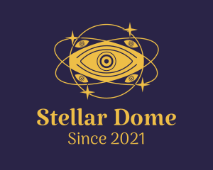 Planetarium - Mystical Eye Planet logo design