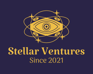 Astronomical - Mystical Eye Planet logo design