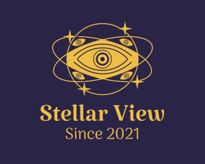 Observatory - Mystical Eye Planet logo design