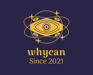 Cosmic - Mystical Eye Planet logo design