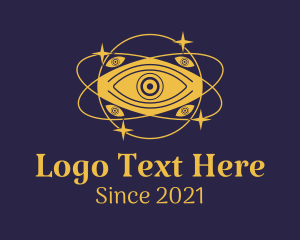 Planet - Mystical Eye Planet logo design