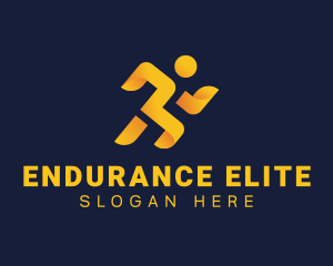 Marathon - Runner Athlete Marathon logo design