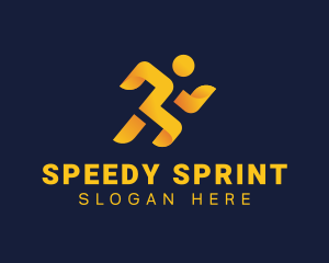 Sprint - Runner Athlete Marathon logo design