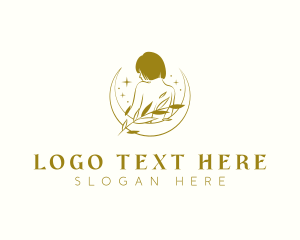 Woman Waxing Spa logo design