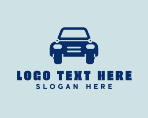 Blue Tech Car logo design