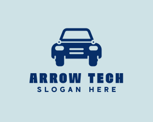 Blue Tech Car logo design