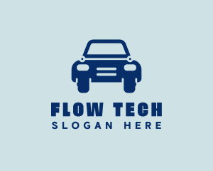 Blue Tech Car logo design