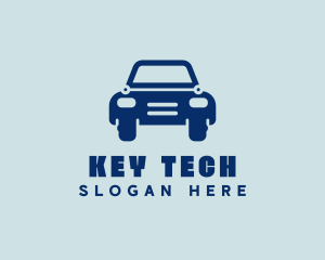 Blue Tech Car logo design