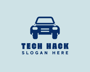 Blue Tech Car logo design