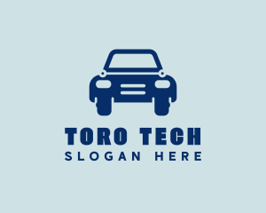 Blue Tech Car logo design