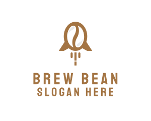 Coffee - Rocket Coffee Bean logo design