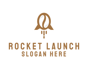 Rocket - Rocket Coffee Bean logo design