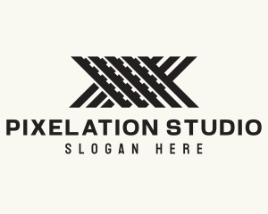 Metal Works Letter X logo design