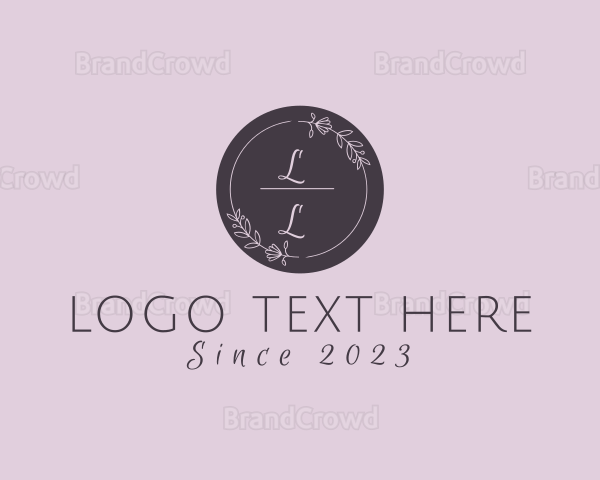 Circle Wreath wedding Planner Logo