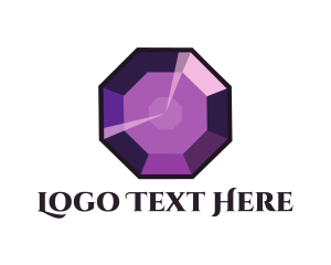 Gemstone - Purple Gem Jewelry logo design