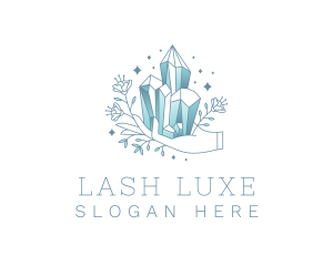 Luxe Gemstone Hand logo design