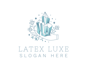 Luxe Gemstone Hand logo design