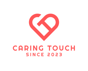 Caregiver - Heart Letter D Charity logo design