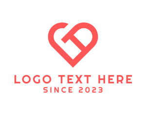 Heart - Heart Letter D Charity logo design