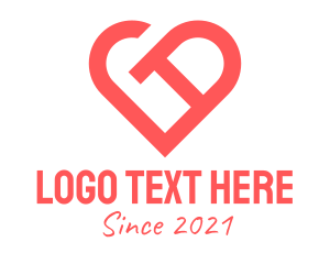 Giving - Heart Letter D Charity logo design