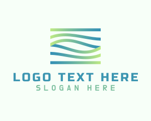 Tech - Gradient Wave Agency logo design