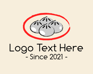 Brushstroke - Asian Hot Bun logo design