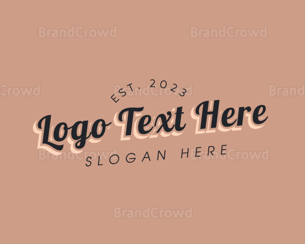 Casual Tilted Brand Logo