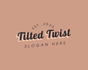 Tilted - Casual Tilted Brand logo design