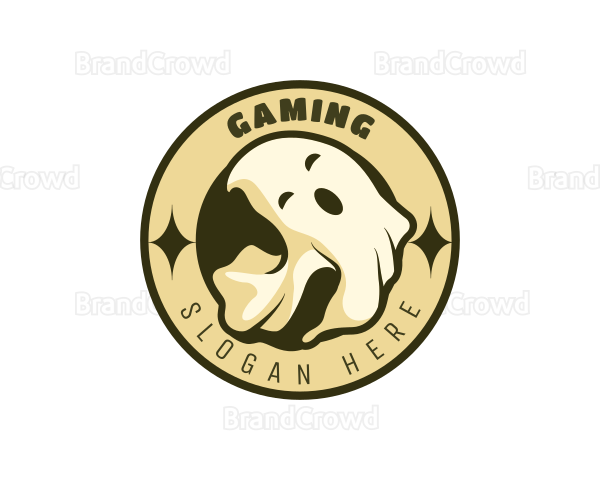 Cute Ghost Spirit Logo