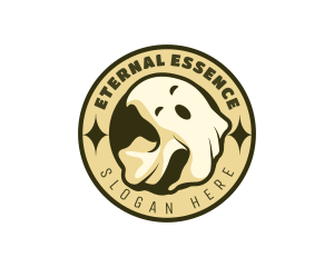 Cute Ghost Spirit logo design