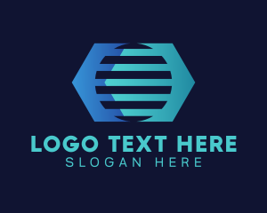 Abstract Hexagon Circle Company Logo