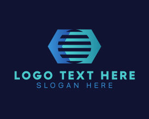 Hexagon - Digital Hexagon Circle logo design