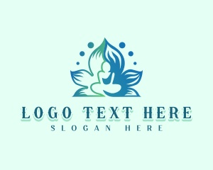 Lotus Meditation Wellness logo design