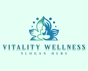 Lotus Meditation Wellness logo design