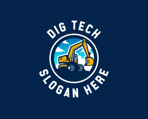 Industrial Digging Machine logo design