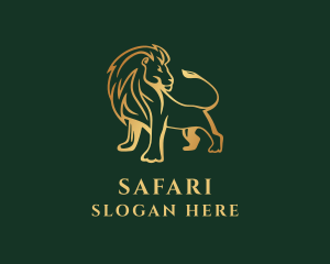 Wild Lion Safari  logo design