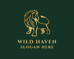 Wild Lion Safari  logo design