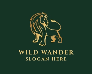 Wild Lion Safari  logo design