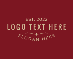 Typography - Holiday Brand Company logo design